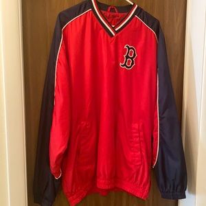 Redsox size Large pullover windbreaker